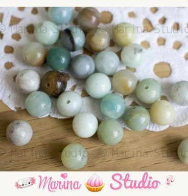 10 Perles amazonite 8mm ou 6mm ou 10mm- perles naturelles
