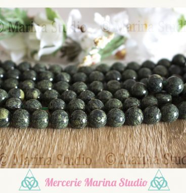 10 Perles serpentine 8mm ou 6mm 4mm non traitées * chakras healing * reiki