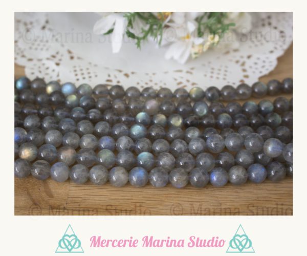 10 perles labradorite 6mm 8mm ou 10 mm Qualité A+