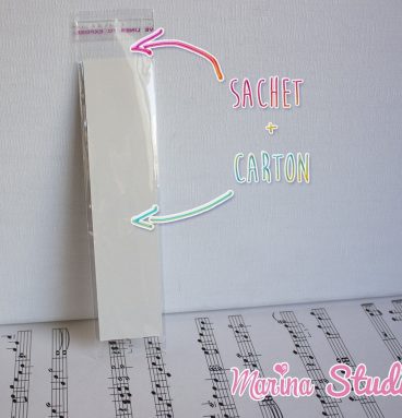 50 sachets avec carton pour emballage colliers bracelets