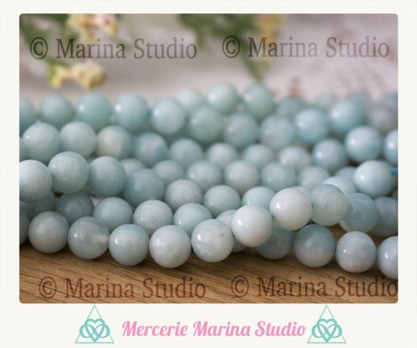 10 perles amazonite 8mm 6mm ou 4mm naturelles *reiki * chakras healing