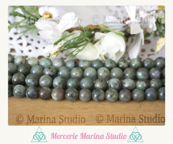 Rares Lot de Perles en émeraude 4mm 6mm ou 8mm  naturelle *reiki * chakra healing * bracelet chemin de vie
