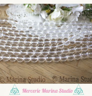 Perles en cristal à facettes 8mm
