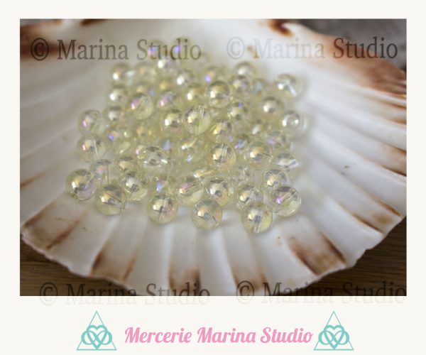 10 Perles en aqua aura 10mm 8mm ou 6mm couleur au choix * reiki – Image 5