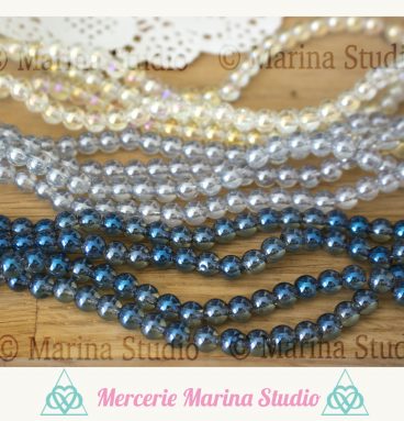10 Perles en aqua aura 10mm 8mm ou 6mm couleur au choix * reiki