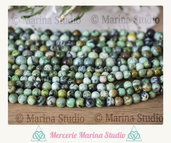 Véritables perles de variscite 6mm 8mm * qualité extra A+ * non teintées non chauffées