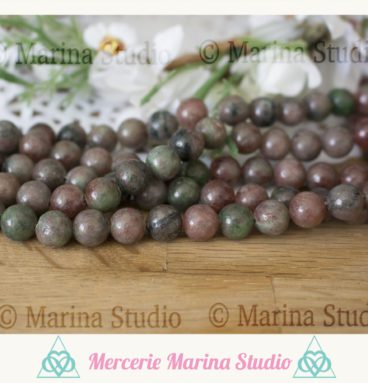 Lot de 10 perles en grenat Kashgar 8mm ou 6mm