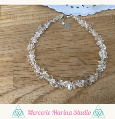 RARE Bracelet en herkimer fluorescent