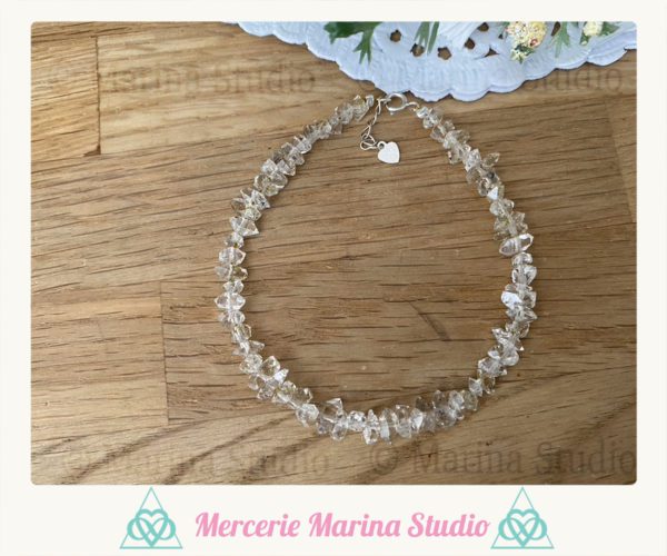 RARE Bracelet en herkimer fluorescent – Image 2