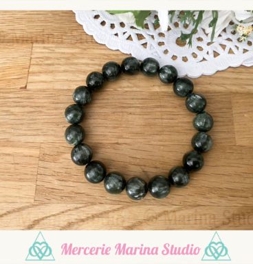 RARE Superbe bracelet en seraphinite de russie - bracelet clinochlore