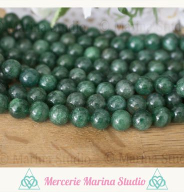RARE Lot de perles en muscovite mica 8mm ou 6mm naturelles - chemin de vie