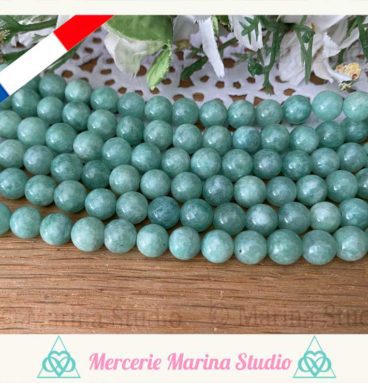 Lot de perles en jade de burma A+ 8mm ou 6mm