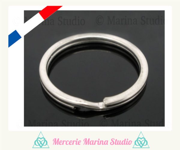 Destockage lot 20 porte-clés grand anneau 25mm