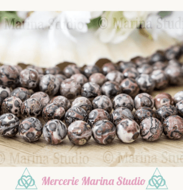 perles jaspe leopard